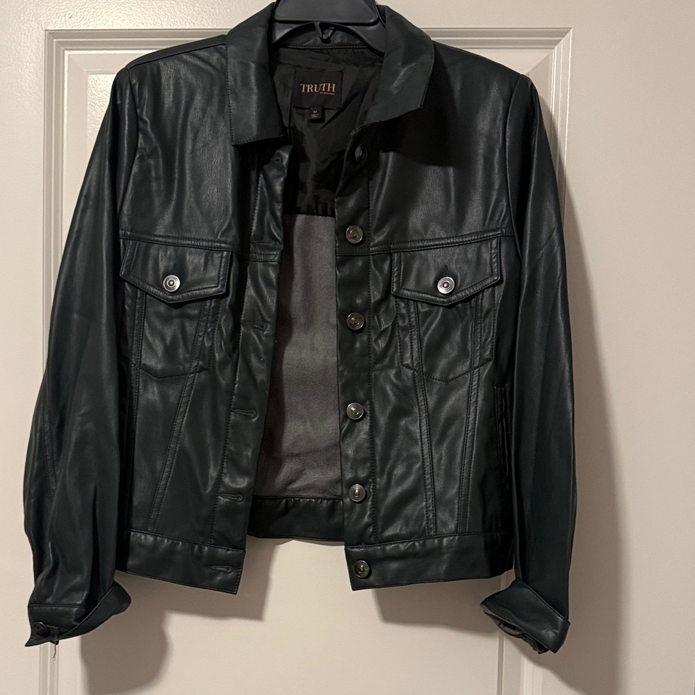 Truth Black Button-Up Jacket for Men